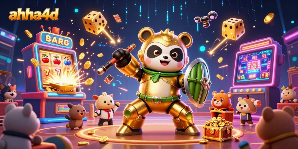 Engage with ahha4d in a vibrant casino gaming scene featuring dynamic characters and exciting game elements.